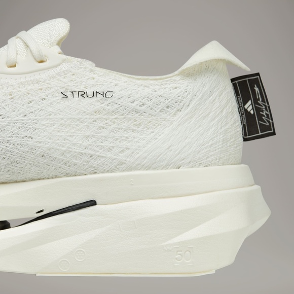 Size 12.5 - Adidas Y-3 Prime X 2.0 Strung Off White Black Running Sneakers - Picture 9 of 10